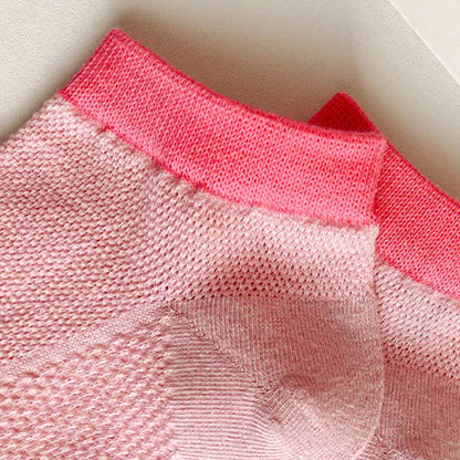 Color Trim Breathable Ankle Socks(8 Pairs)