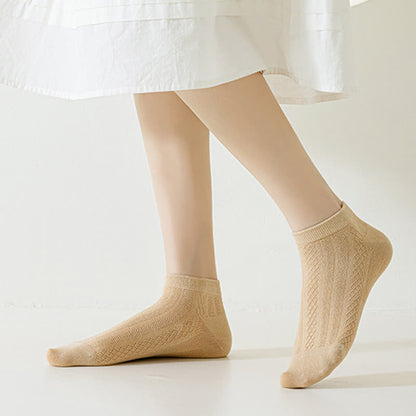 Breathable Lightweight Delicate Mesh Ankle Socks(10 Pairs)