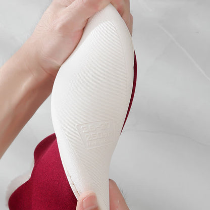 Solid Color High Top Warm Slippers - image 10