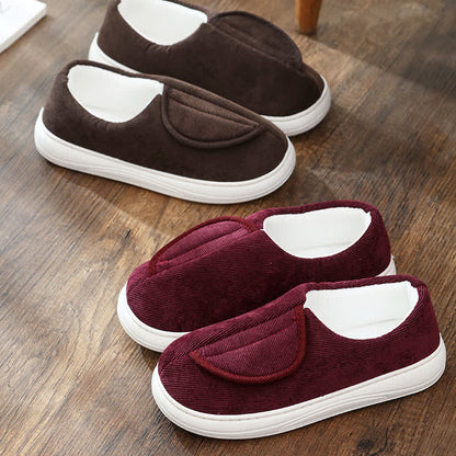 Plusock Plus Size Non-Slip Velcro Warm Slippers - image 4