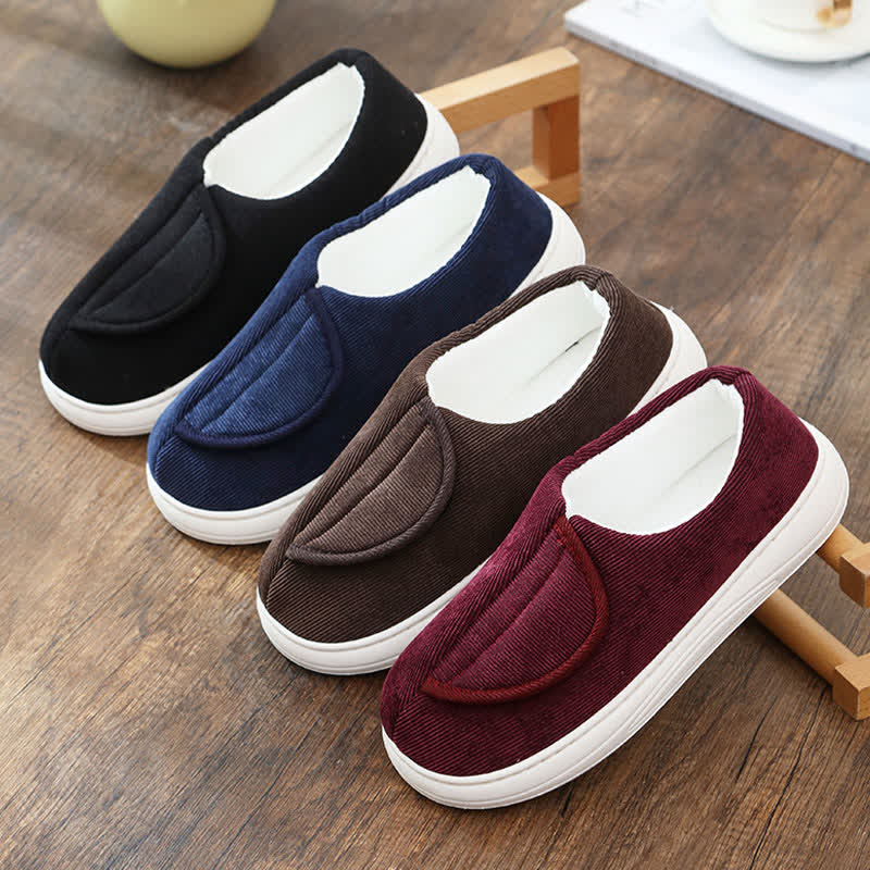 Plusock Plus Size Non-Slip Velcro Warm Slippers - image 3
