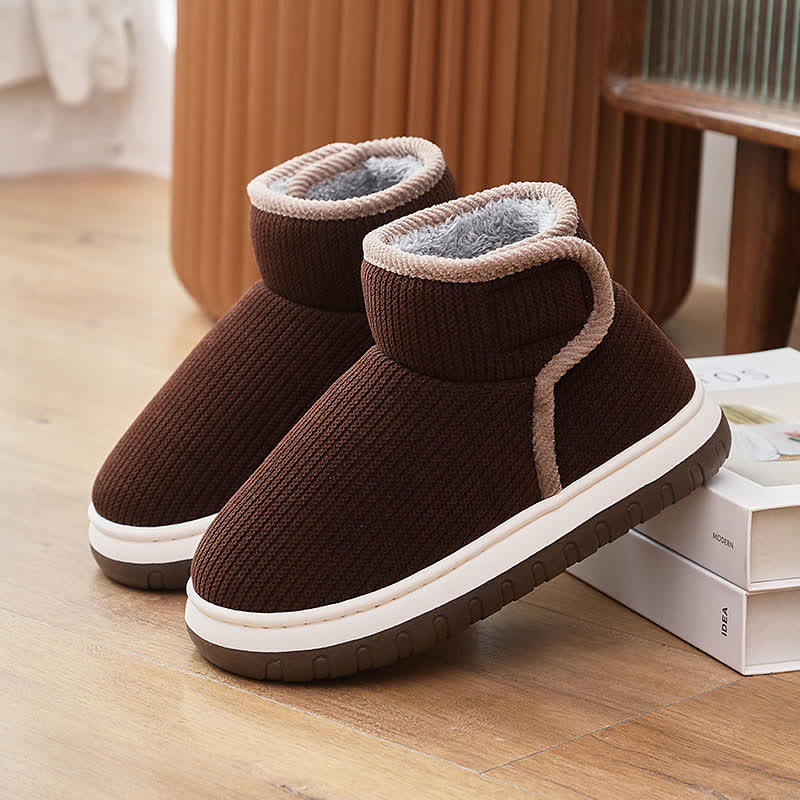 Plusock Warm Non-slip Thick-soled Slippers - Brown - EU42-43(US8.5-9) - image 13