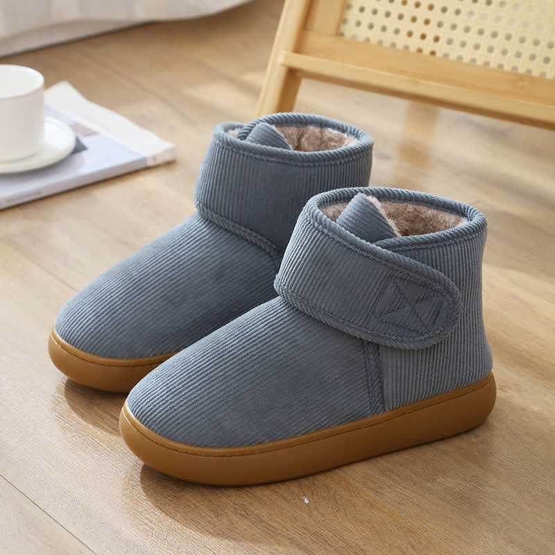 Plusock Velcro High Top Warm Indoor Slippers - Grey - EU46-47(US10) - image 10