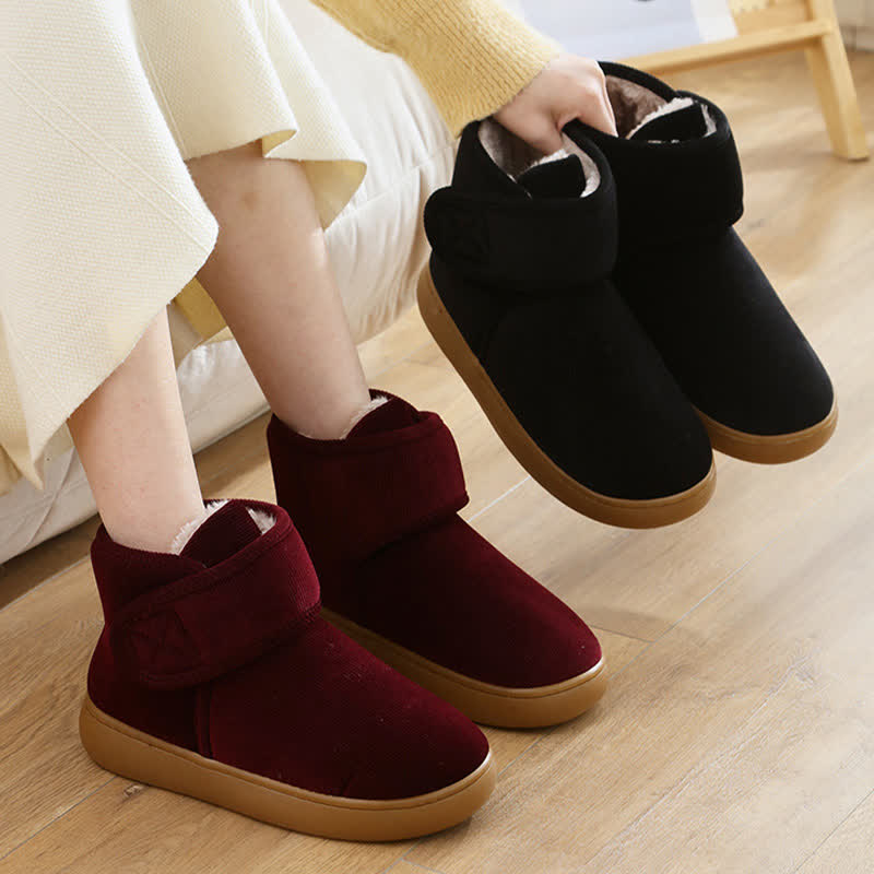 Plusock Velcro High Top Warm Indoor Slippers - image 1