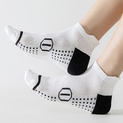 Plus Size Cotton High Elastic Ankle Compression Socks(5 Pairs)