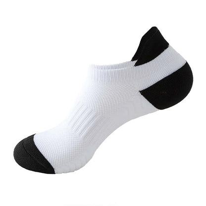 Color Block Breathable Mesh Ankle Compression Socks(8 Pairs)
