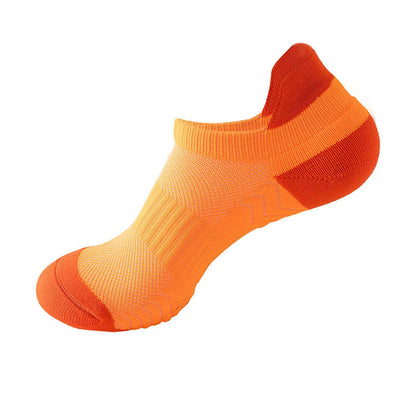 Color Block Breathable Mesh Ankle Compression Socks(8 Pairs)