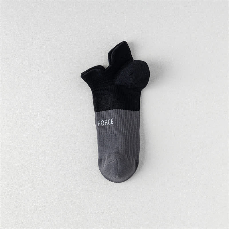 Color Block Letter Print Ankle Compression Socks(8 Pairs)