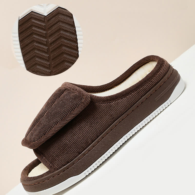 Plusock Plus Size Easy On Velcro Non-slip Slippers - image 8