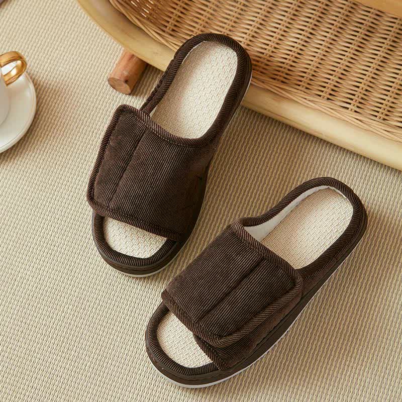 Plusock Plus Size Easy On Velcro Non-slip Slippers - image 7