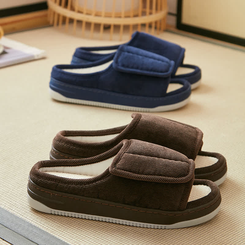 Plusock Plus Size Easy On Velcro Non-slip Slippers - image 4