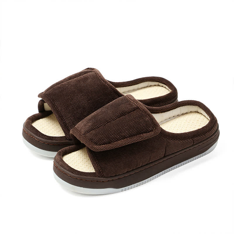 Plusock Plus Size Easy On Velcro Non-slip Slippers - image 11