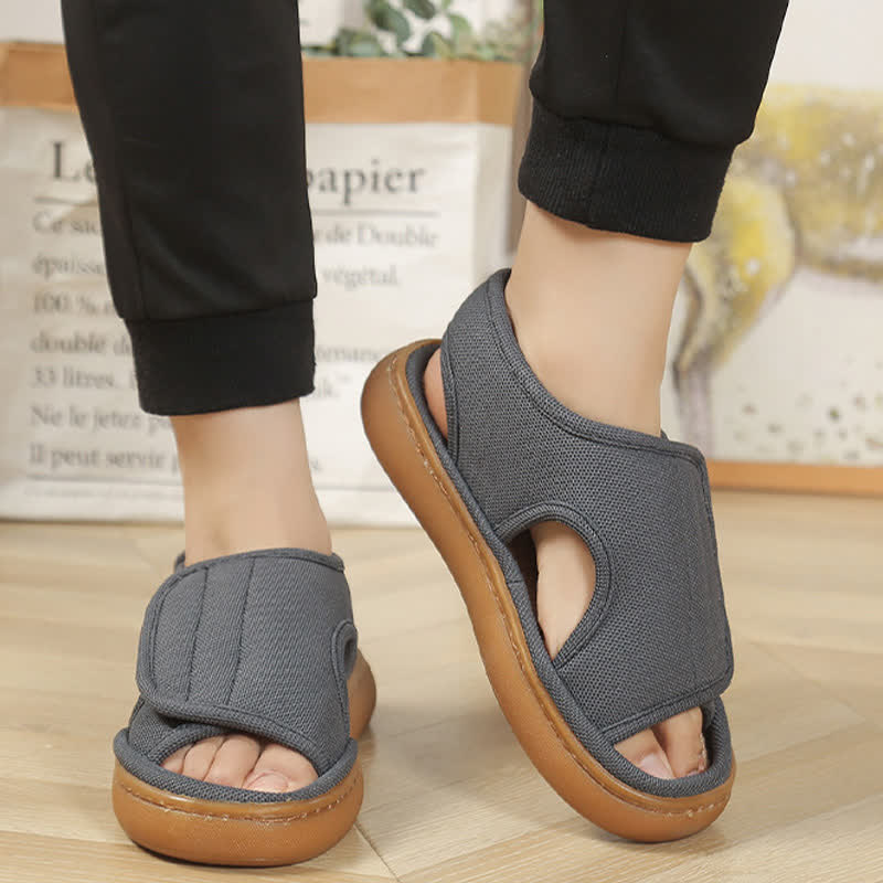 Plusock Plus Size Adjustable Easy On Non-slip Slippers - image 14