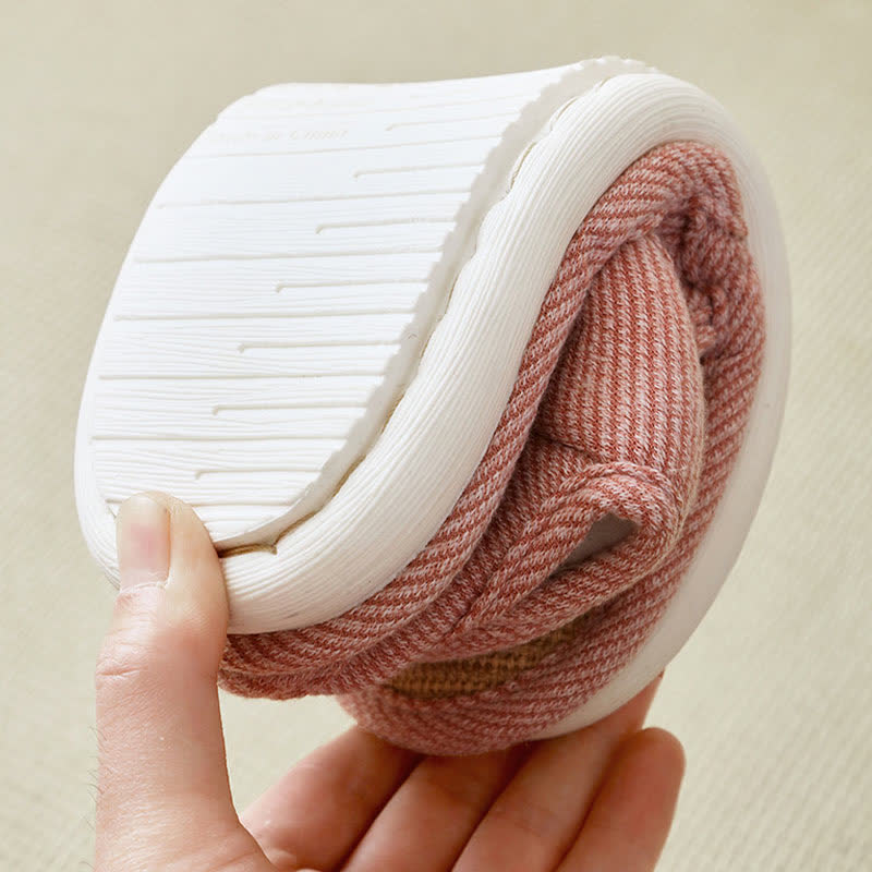 Plusock Plus Size Breathable Velcro Linen Slippers - image 12