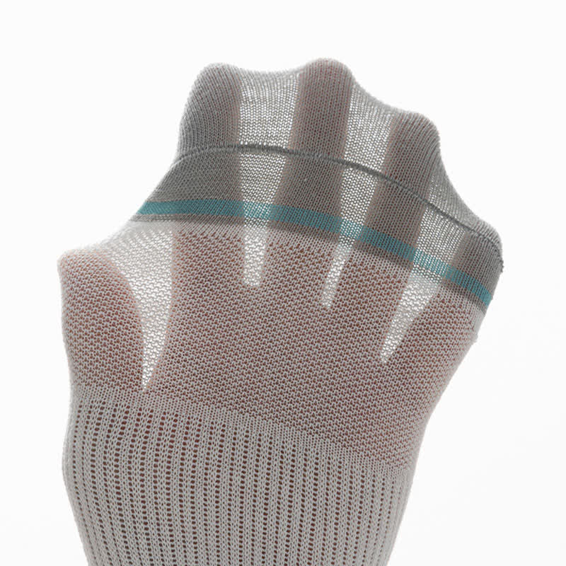 Thin Striped Sweat-wicking Mesh  Ankle Compression Socks(5 Pairs)