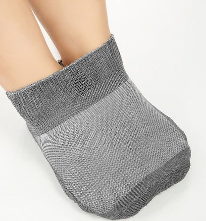Solid Color Stretch Mesh Breathable Ankle Socks(2 Pairs)