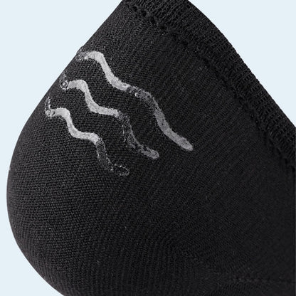 Plus Size Striped No-show Liner Socks(5 Pairs)