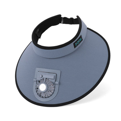 Outdoor Rechargeable Fan Visor Hat(2 Packs)