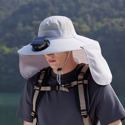 Plusock Outdoor Rechargeable Fan Bucket Hat with Neck Flap - image 10