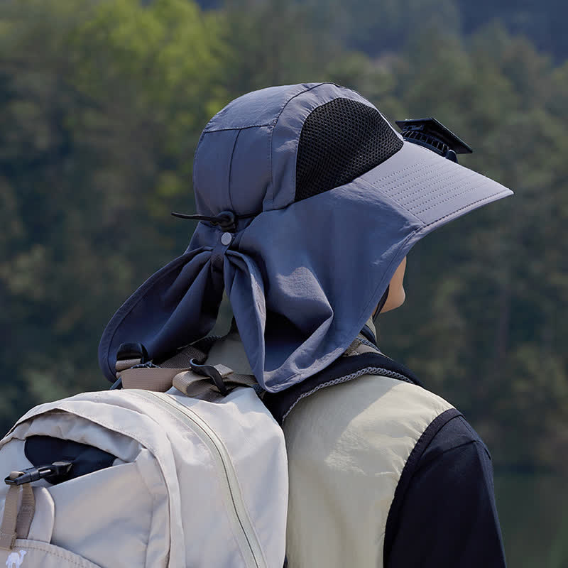 Outdoor Rechargeable Fan Breathable Bucket Hat(2 Packs)