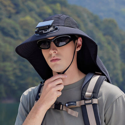 Outdoor Rechargeable Fan Breathable Bucket Hat(2 Packs)