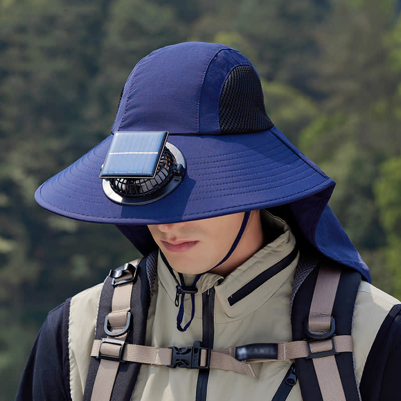 Outdoor Rechargeable Fan Breathable Bucket Hat(2 Packs)