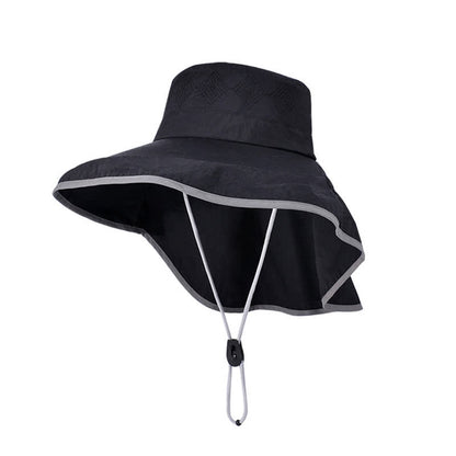 Wide Brim Sun Hat with Neck Flap(2 Packs)