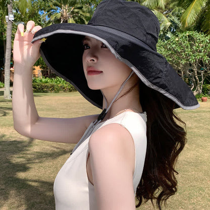 Wide Brim Sun Hat with Neck Flap(2 Packs)