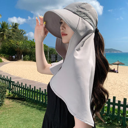 Wide Brim Waterproof Sun Hat with Neck Flap(2 Packs)