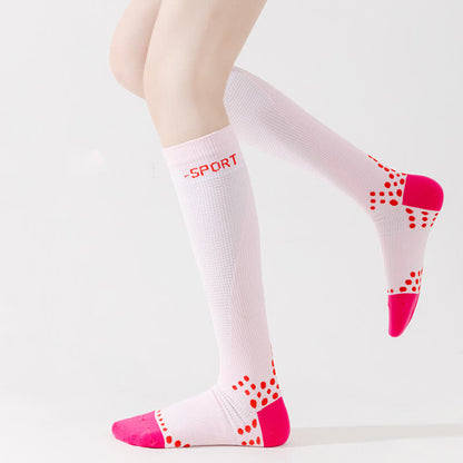 Geometric Pattern Compression Knee High Socks(4 Pairs)