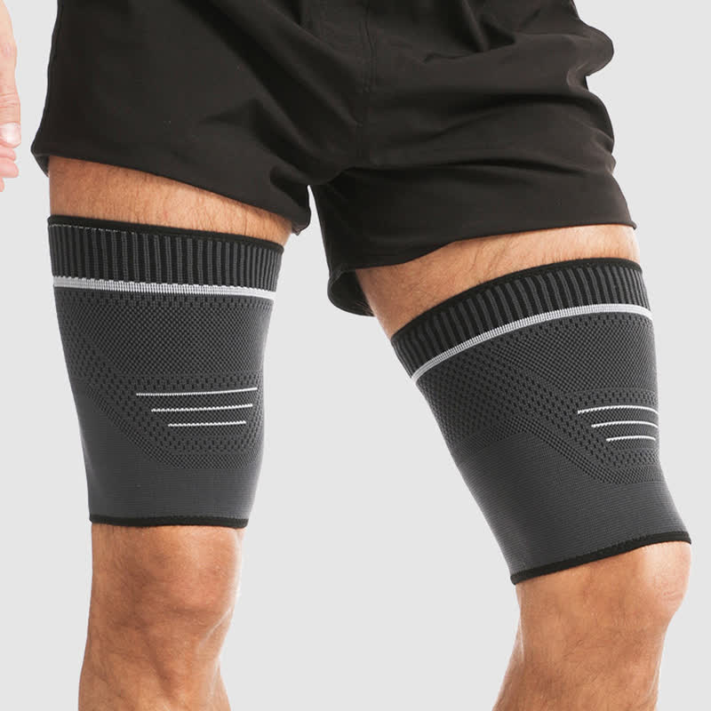 Elastic Knitted Sports Compression Thigh Sleeves