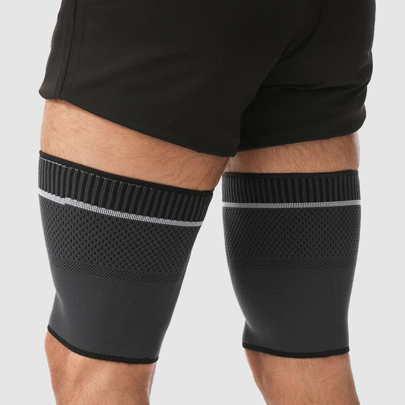 Elastic Knitted Sports Compression Thigh Sleeves