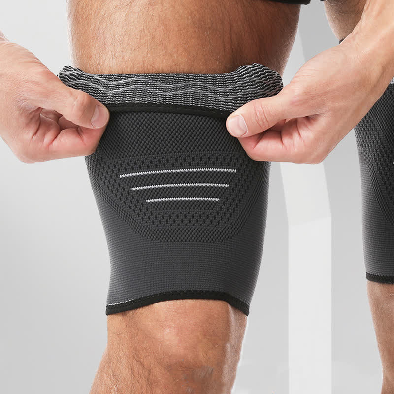 Elastic Knitted Sports Compression Thigh Sleeves