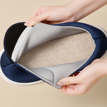 Wide Opening Mesh Slip-On Slippers