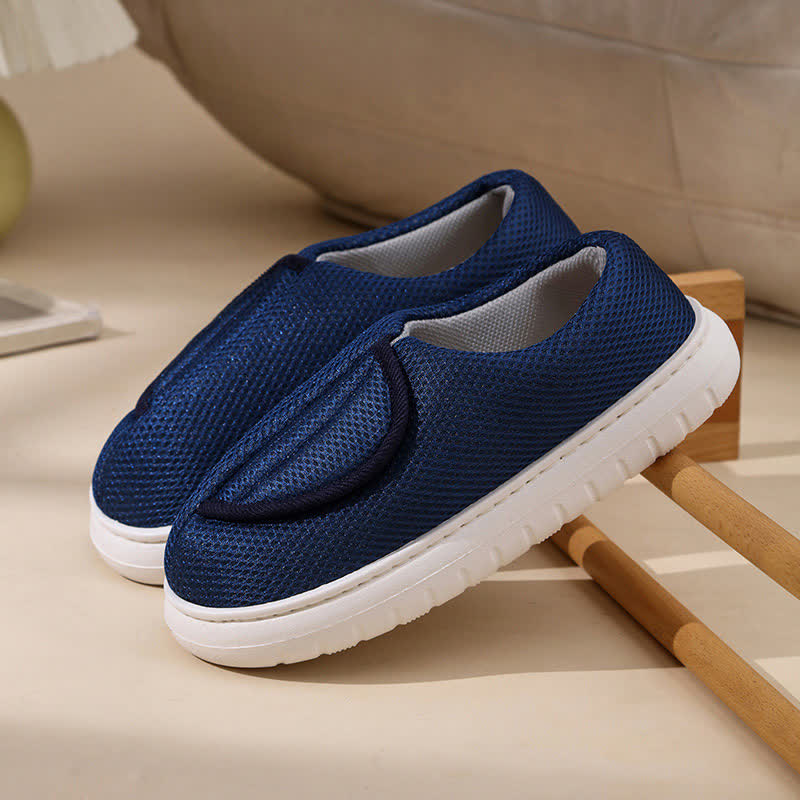 Wide Opening Mesh Slip-On Slippers