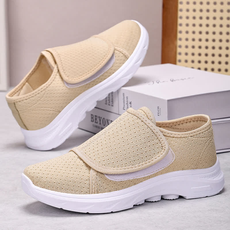 Plusock Comfortable Casual Velcro Adjustable Slippers - Beige - EU41(US7.5) - image 1