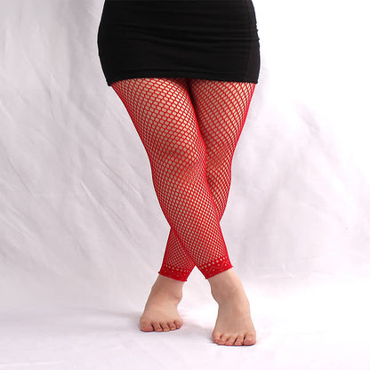 Plusock Plus Size Sexy Hollow Mesh Pantyhose(3 Pairs)