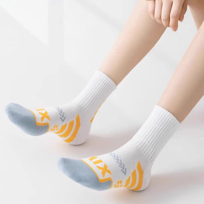 Number Graphics Print Ankle Compression Socks(8 Pairs)