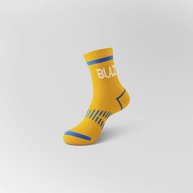 Letter Print Sports Ankle Compression Socks(5 Pairs)