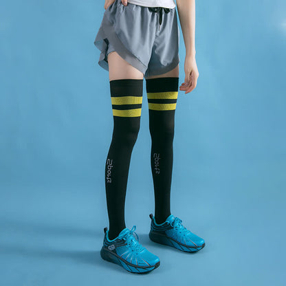 Plusock Fitness Compression Thigh High Socks(2 Pairs)