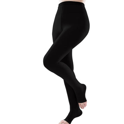 Plus Size Medical Open Toe Compression Pantyhose(30-40mmHg)