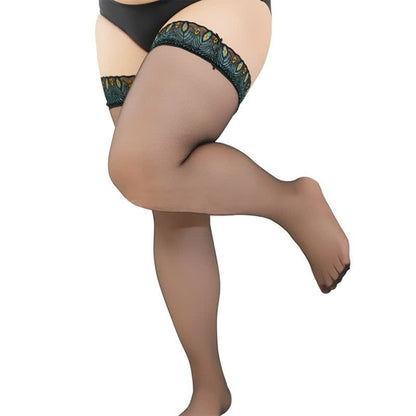 Sexy Peacock Lace Thigh High Stockings(2 Pairs)