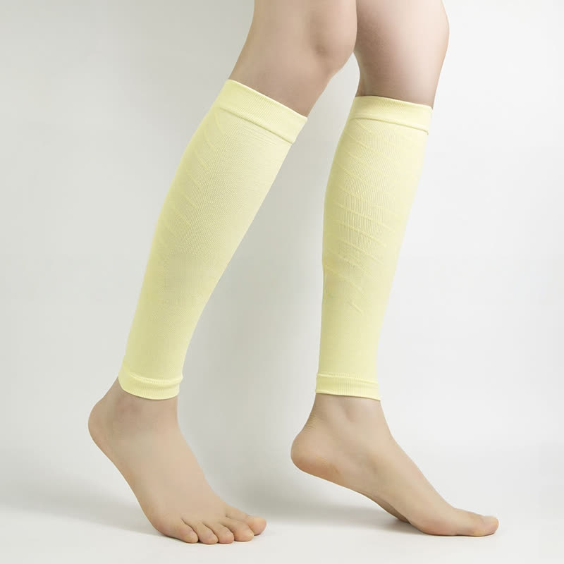 Plusock Solid Color Fiteness Calf Compression Sleeves