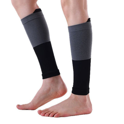 Plusock Colorblock Sports Running Compression Calf Sleeves(3 Pairs)