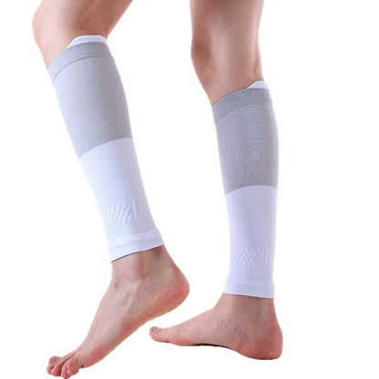Plusock Colorblock Sports Running Compression Calf Sleeves(3 Pairs)