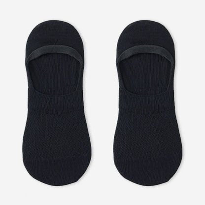 Silicone Non-slip Heel Mesh Cotton No-show Socks(7 Pairs)