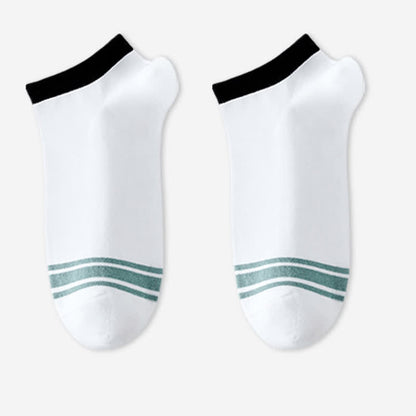 High Elastic Pure Cotton Antibacterial Ankle Socks(6 Pairs)