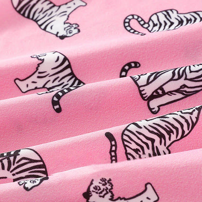 Tiger Print Men's Breathable Boxer Briefs(4 Packs)