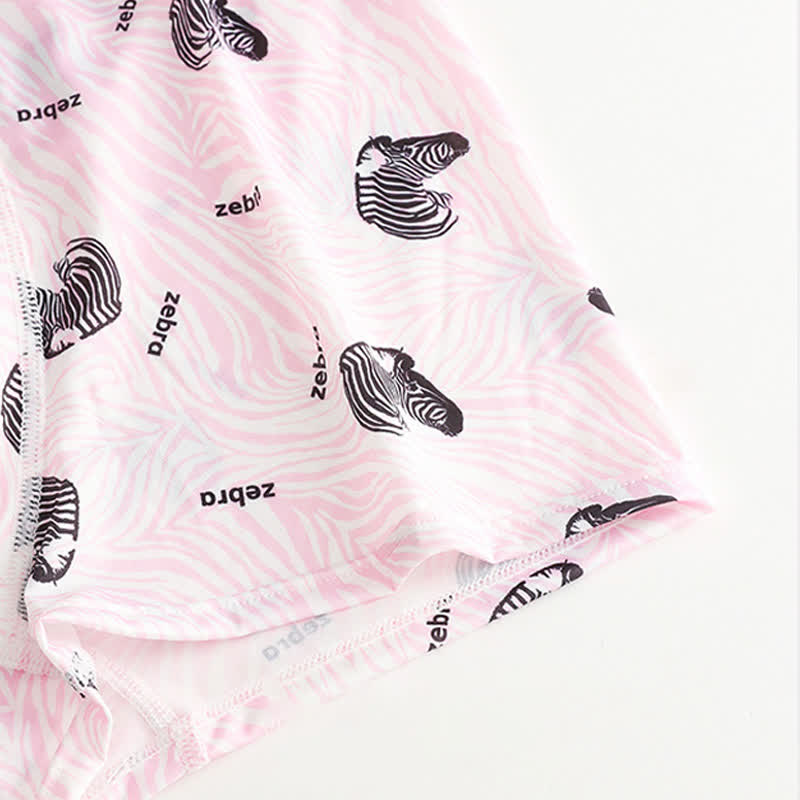 Animal Gesture Print Men's Breathable Boxer Briefs(3 Packs)