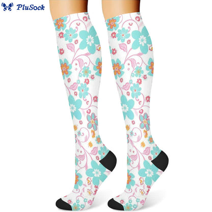 Artistic Floral Compression Socks(3 Pairs)